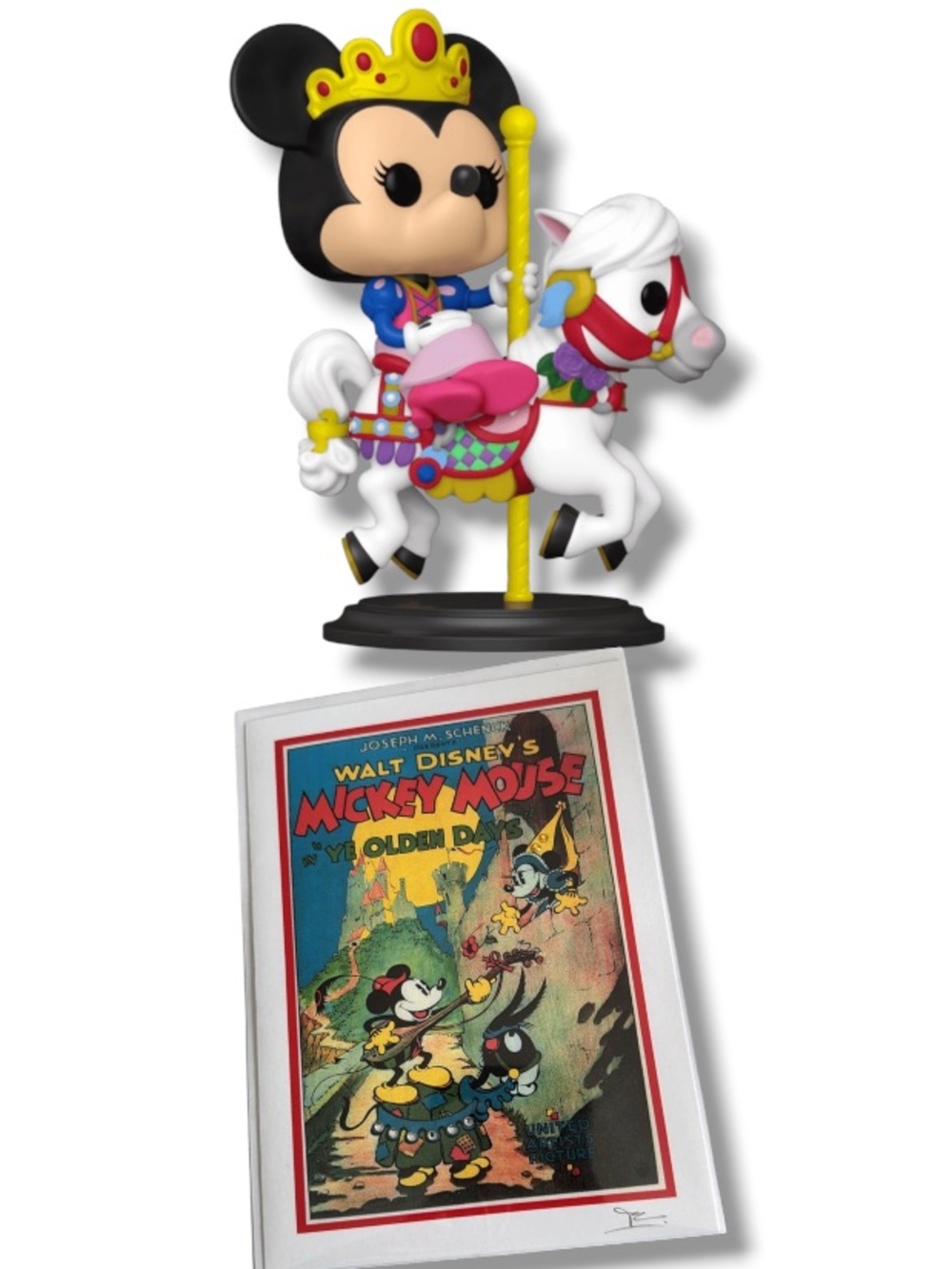 Funko Pop Minnie Mouse Prince Charming Regal Carrousel Retro Card Mickey Disney
